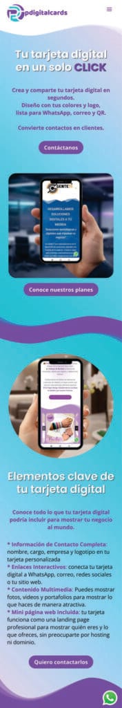 plantilla pdigitalcards plan business