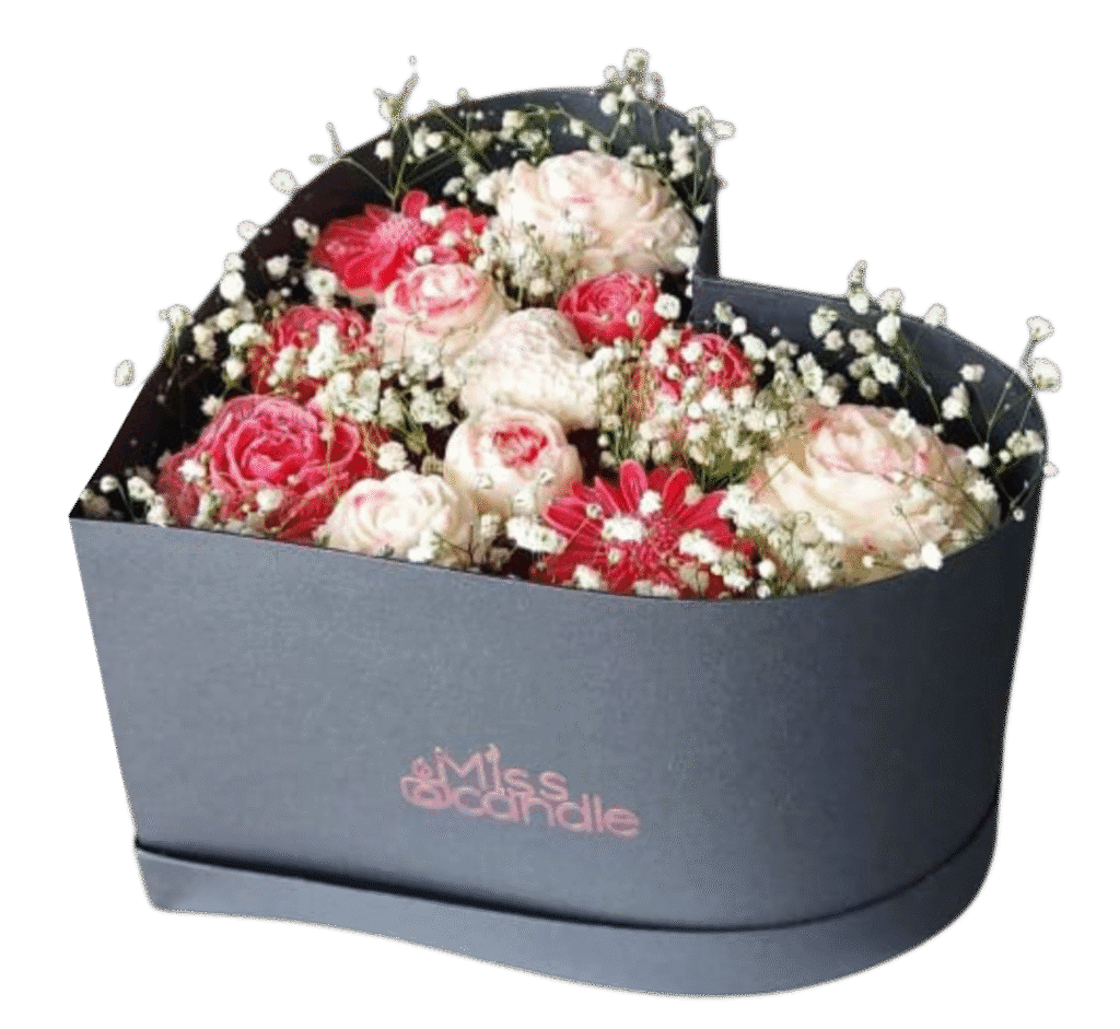 caja corazón miss candle
